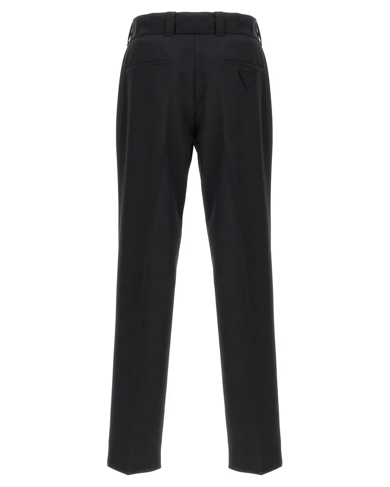 Prada Wool Blend Trousers — Black Black