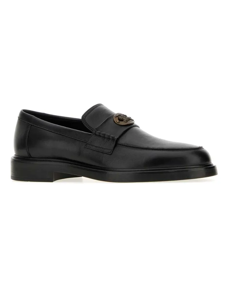 Burberry Men's Black Leather Pembroke Loafers Mocassini Black