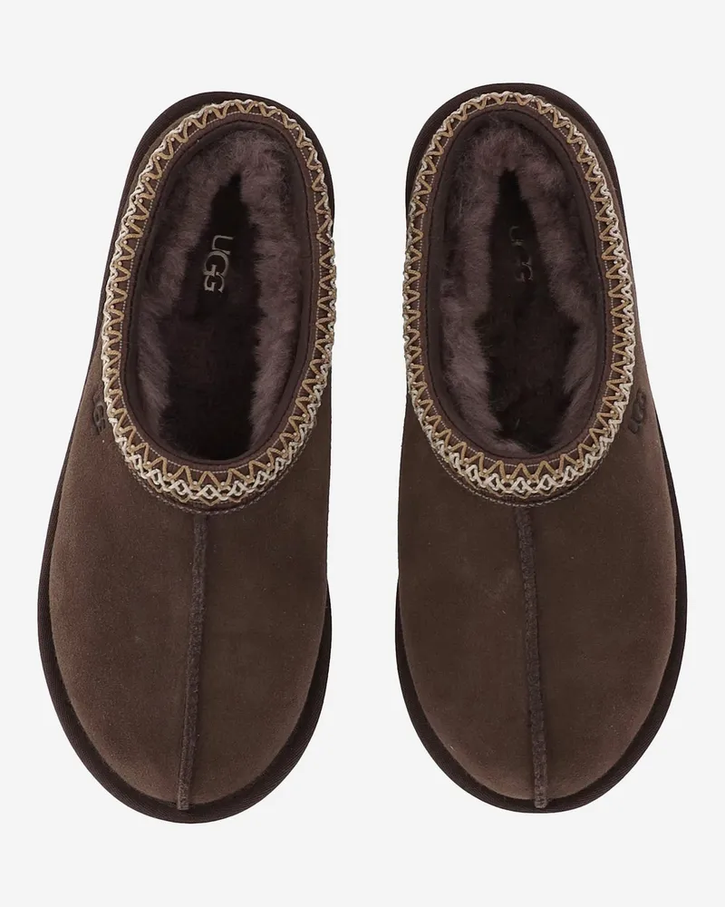 UGG Women's Tasman Ii Suede Mules Dark Brown Brown
