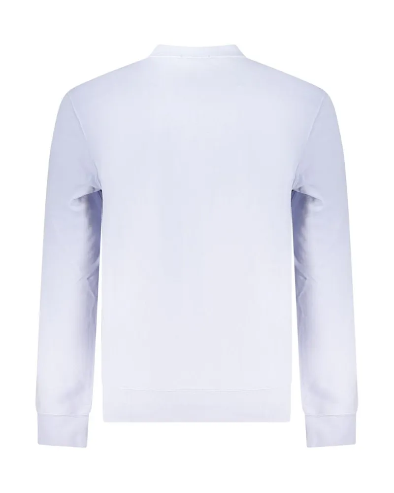 Calvin Klein Logo-Embroidered Cotton Sweatshirt — Purple Purple