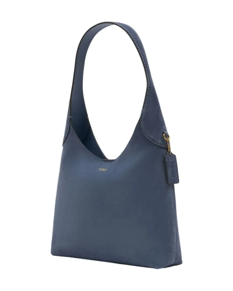 Coach Women's Brooklyn 28 Shoulder Bag -  Leather Blue Calfskin Shoulder-Hobo-Bags Blue