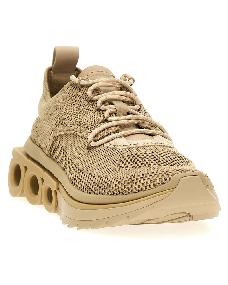 Ferragamo Nima Sneakers — Beige Beige