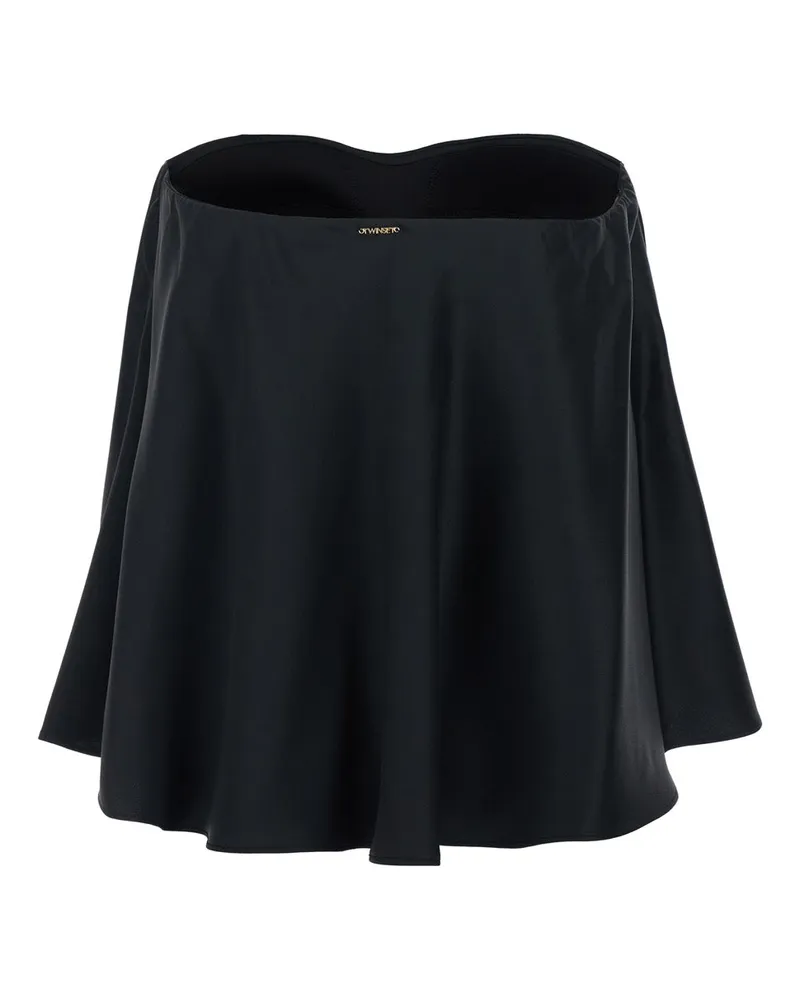 Twin-Set Women's Top Black Acetate Tops Black