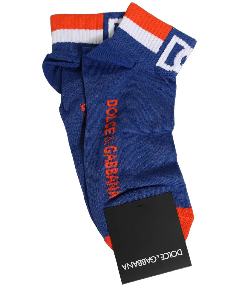 Dolce & Gabbana Men Multicolor Cotton Ankle Length Accessory Socks Nylon Clothing Multicolor