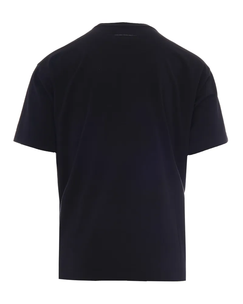 Maison Margiela Men T-Shirt Painted Logo Black T-Shirts And Polos Black