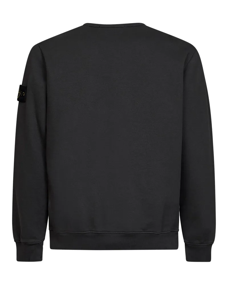 Stone Island Men's Crewneck Sweatshirt Lead Grey Organic Cotton Sweatshirts Sweater Gray