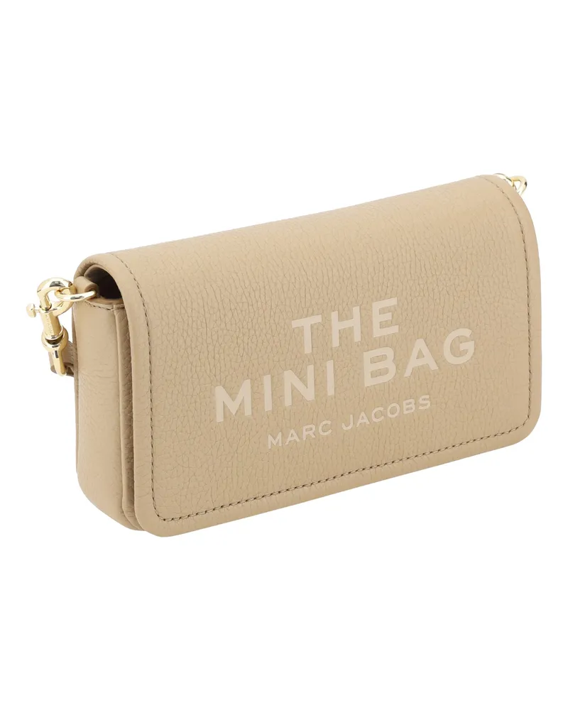 Marc Jacobs Women's The Mini Bag Shoulder Camel Calf Leather Bos Taurus Beige