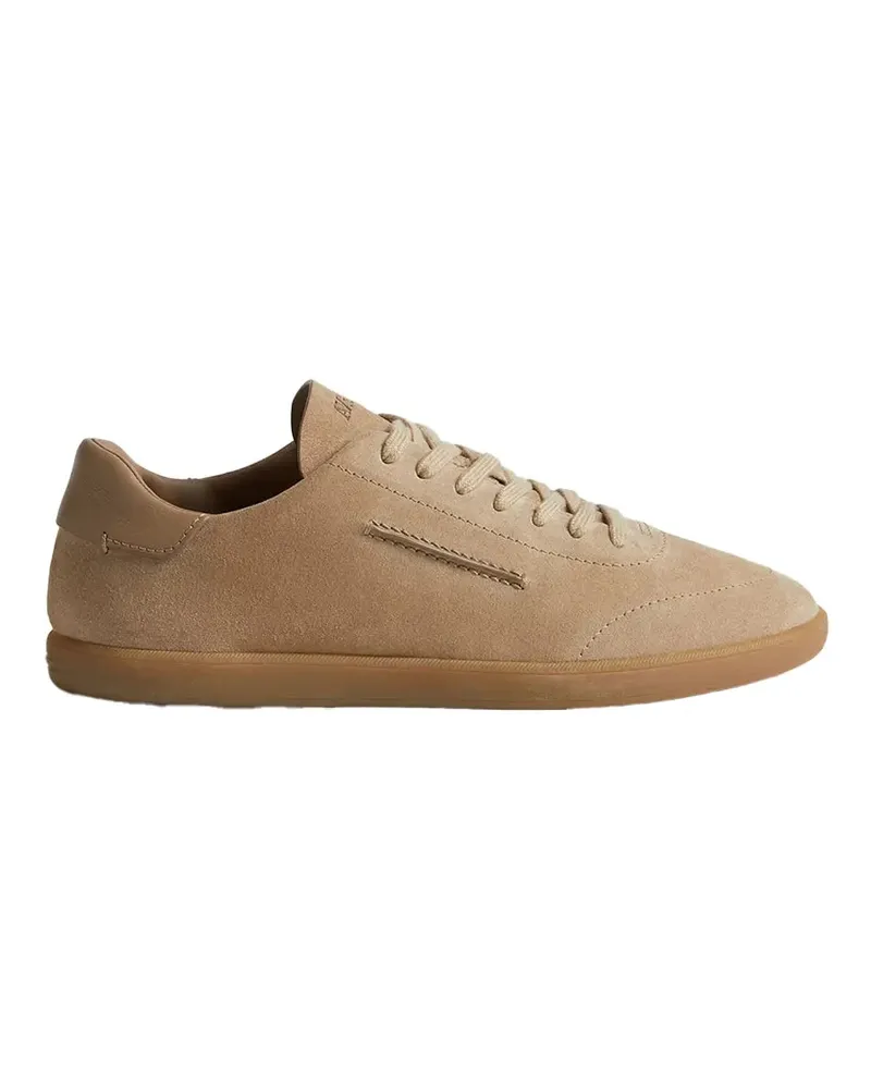 Ermenegildo Zegna Suede Sneakers — Beige Beige