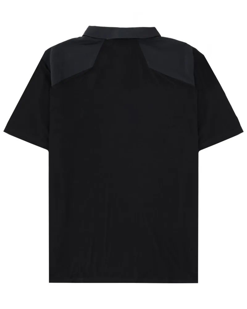Arc'teryx Wool Nylon Zip Polo — Black Black