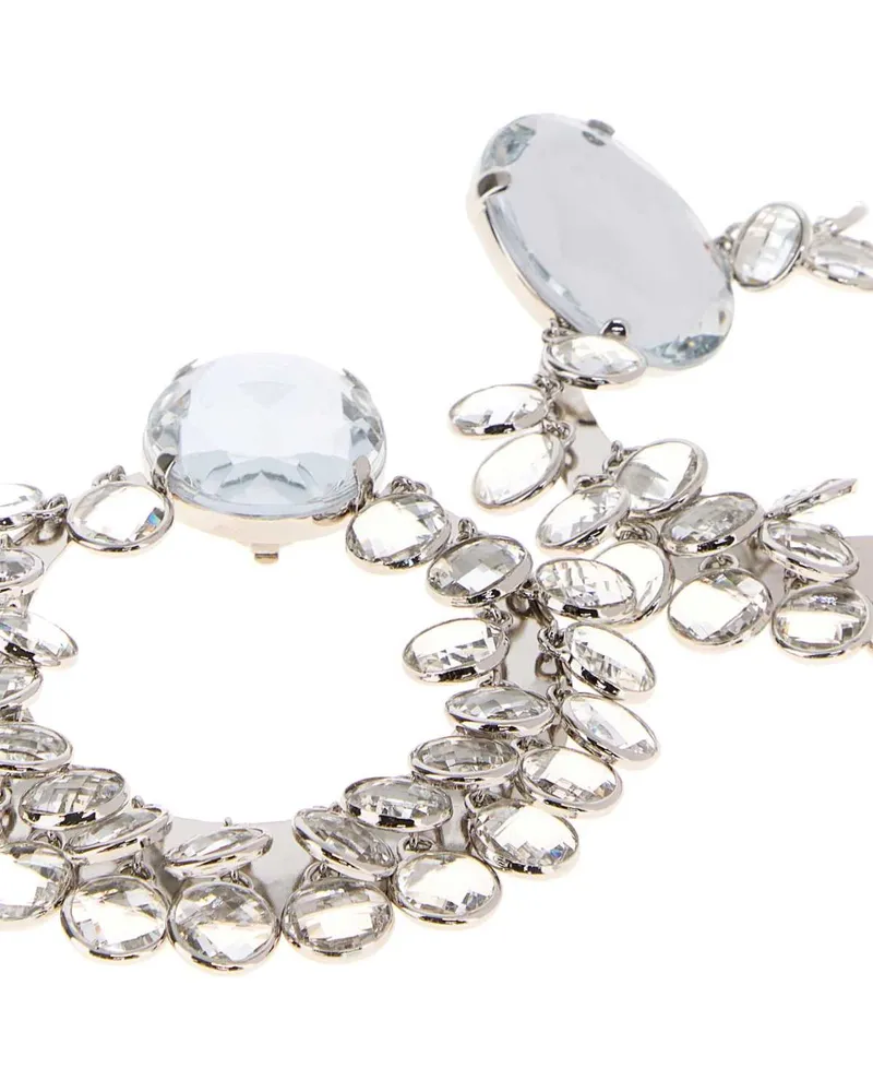 Givenchy Women's Embellished Metal Broken Chandelier Earrings Anticsilvery Spille Silver