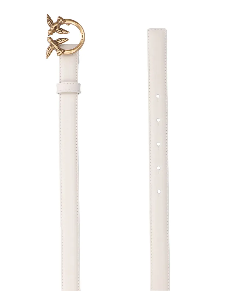 Pinko Women's Belts White Leather White
