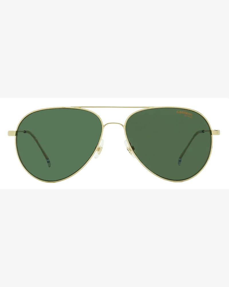 Carrera Unisex Small Pilot Sunglasses 2031t-S J5gqt Gold 58mm Metal Gold