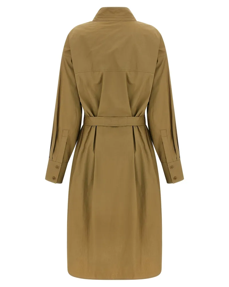 NUDE Cotton Poplin Chemisier Dress — Camel Camel