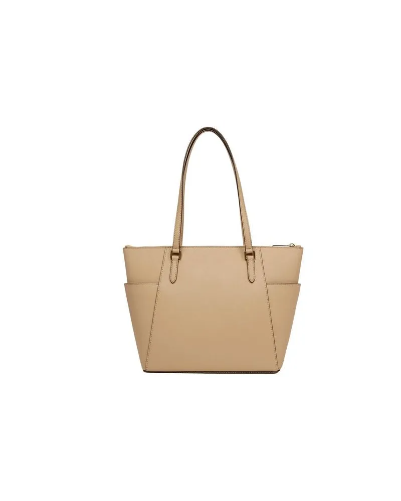 Michael Kors Women's Tote Camel Leather Tote-bags Beige