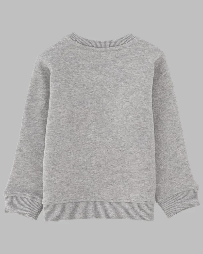 Stella McCartney Girls' Cotton Sweatshirt Multicolour Sweatshirts Sweater Gray