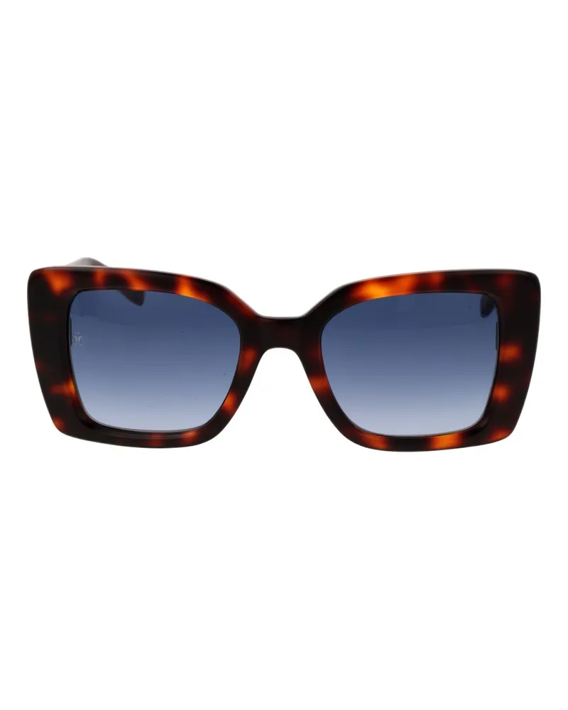 Tommy Hilfiger TO-1067584 Acetate Butterfly Sunglasses — Brown Brown