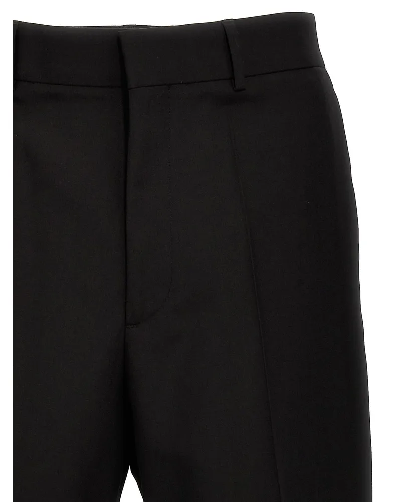 Valentino Garavani Virgin Wool Trousers — Black Black