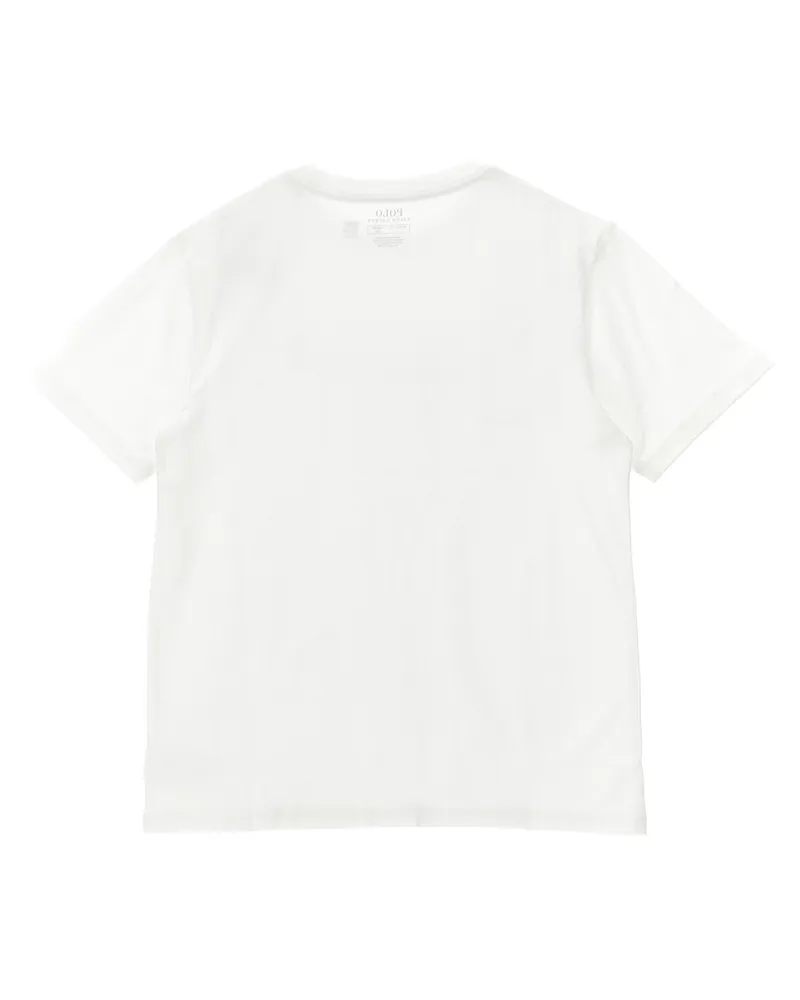 Ralph Lauren Pony Logo-Embroidered Cotton T-Shirt — White White
