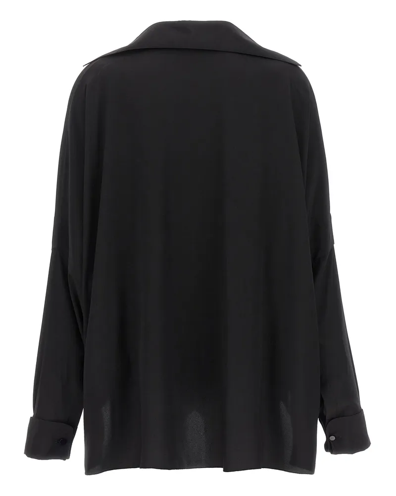 Tom Ford Women Black Silk Blouse Black