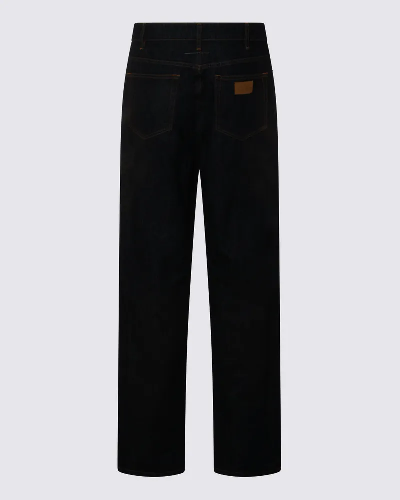 Maison Margiela Men's Jeans Dark Blue _100 % Co Dark