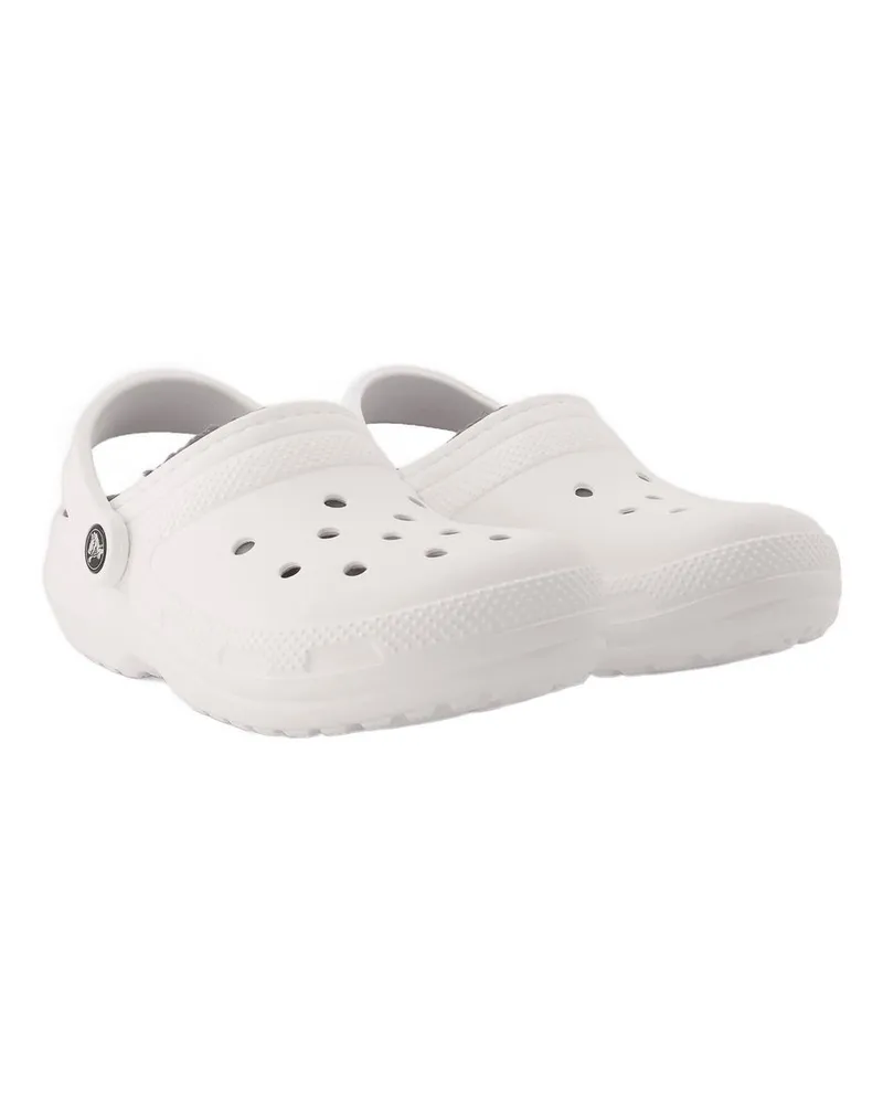 Crocs Women's Classic Lined Clog White Synthetic Shoes Flat-shoes White