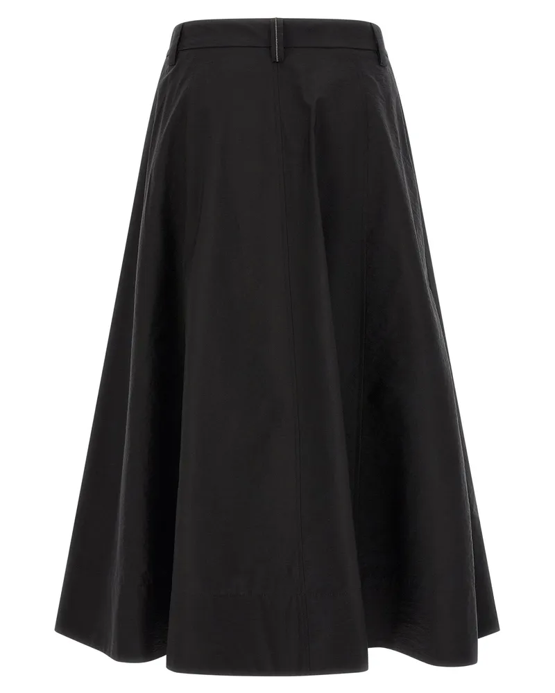 Brunello Cucinelli Sartorial Skirt — Black Black