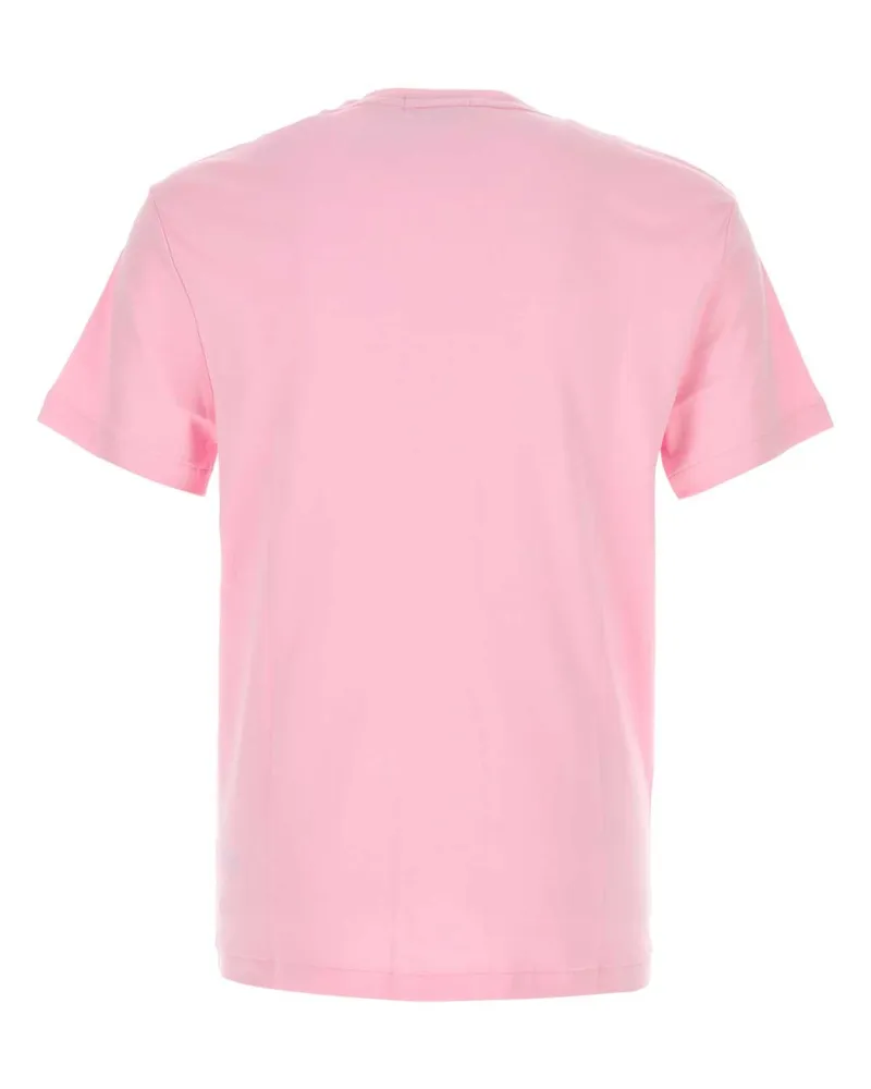 Ralph Lauren Logo-Embroidered Cotton T-Shirt — Pink Pink