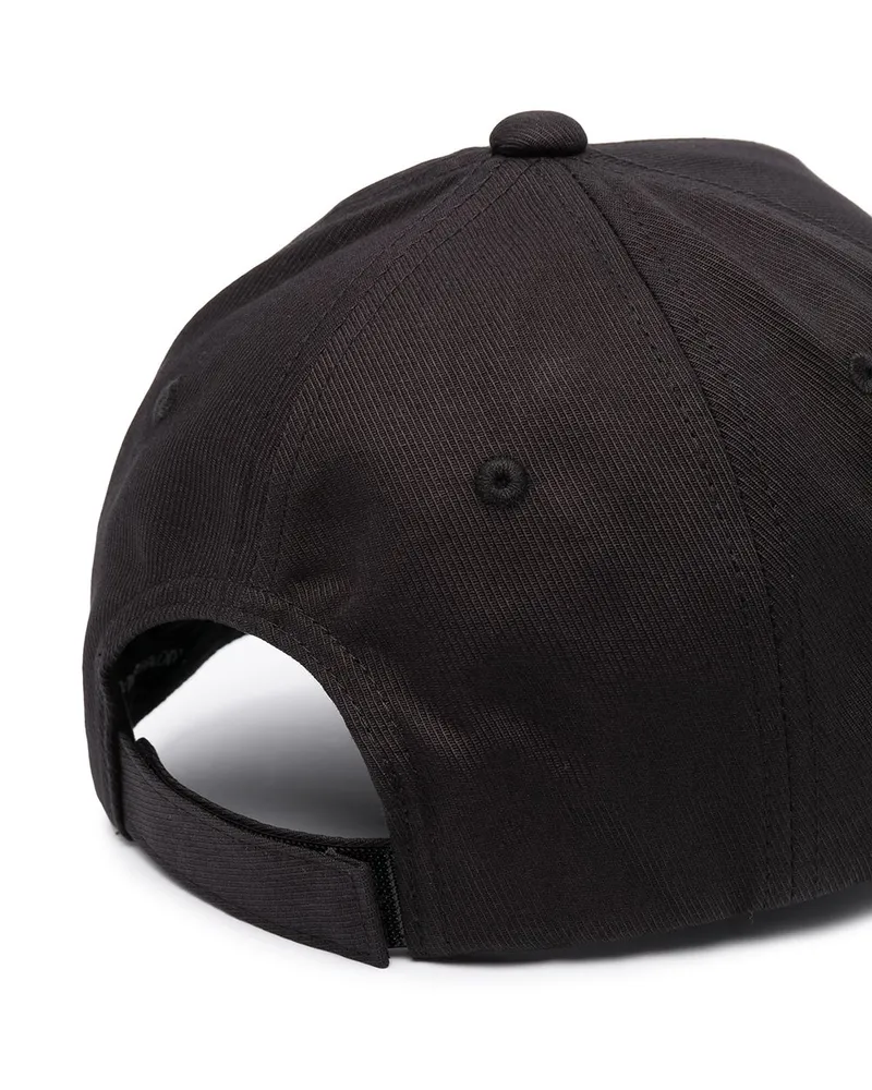 Emporio Armani Logo-Embroidered Baseball Cap — Black Black