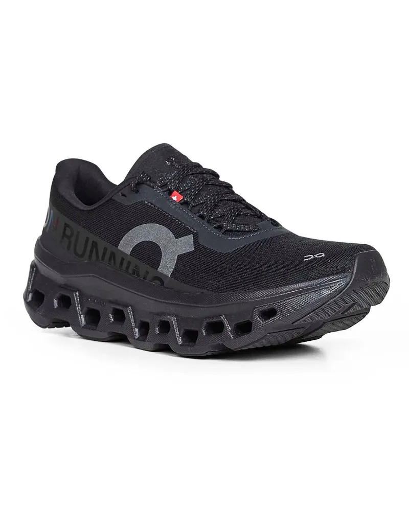 ON Women's Black Cloudmster 1 Sneakers Recycled Polyester Trainers Black