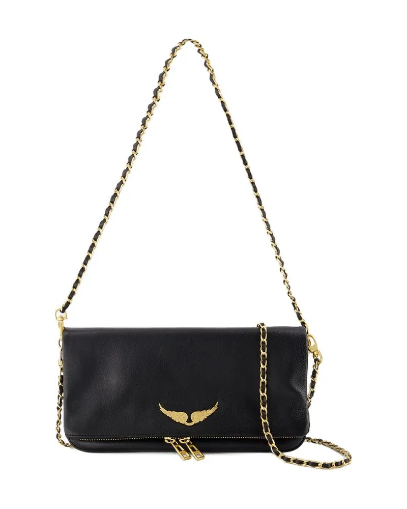 Zadig & Voltaire Women's Rock Crossbody -  Leather Black Cowhide Bags Crossbodies Black
