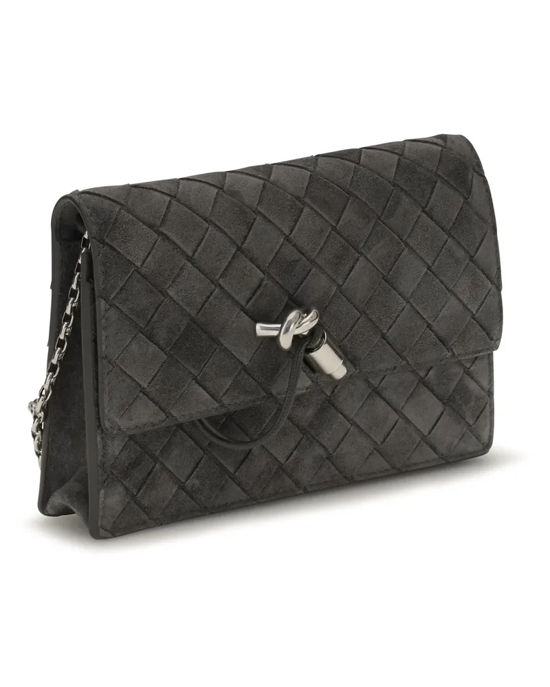 Bottega Veneta Andiamo Shoulder Bag — Gray Gray