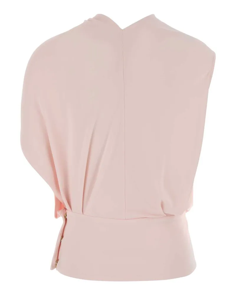 SPORTMAX Women Pink Stretch Viscose Lacuna Top Cipria Exterior: Elastane Maglie Sweater Pink