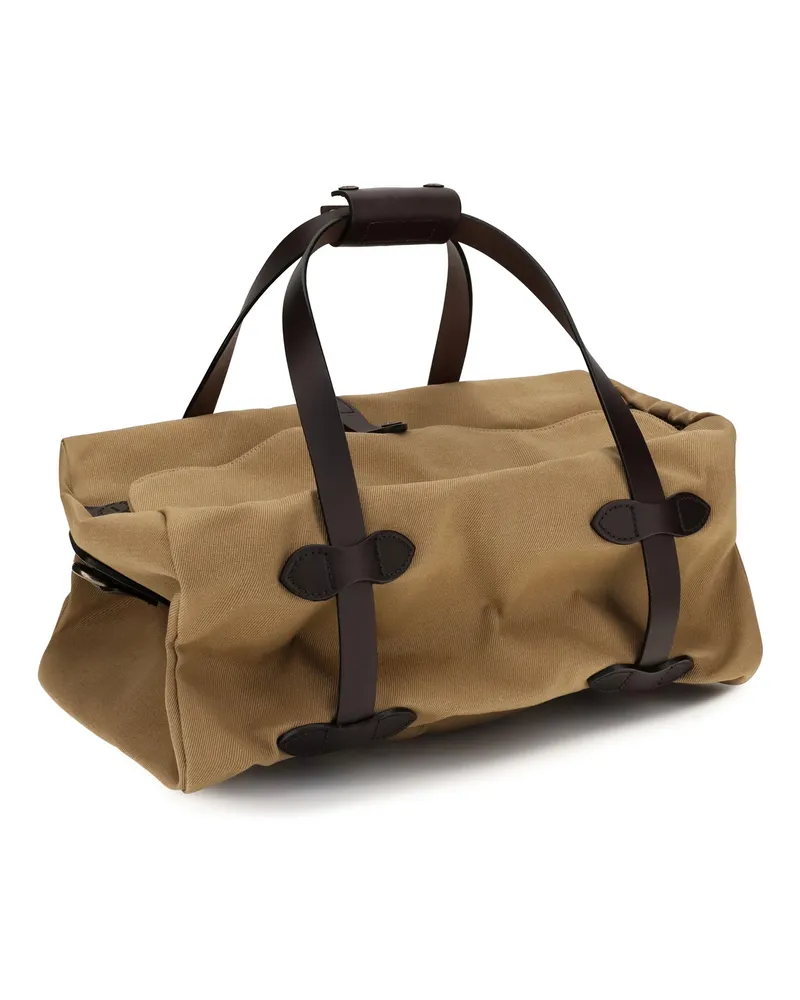 Filson Men's Small Rugged Twill Travel Bag Tan Cotton Shoulder Tan