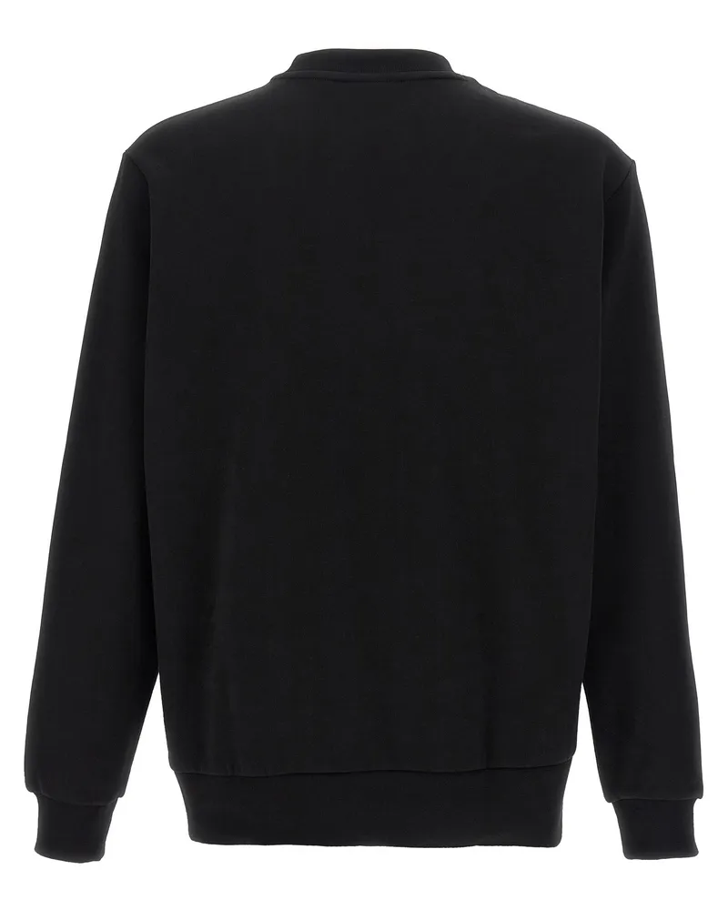 Lacoste Cotton Fleece Sweatshirt — Black Black