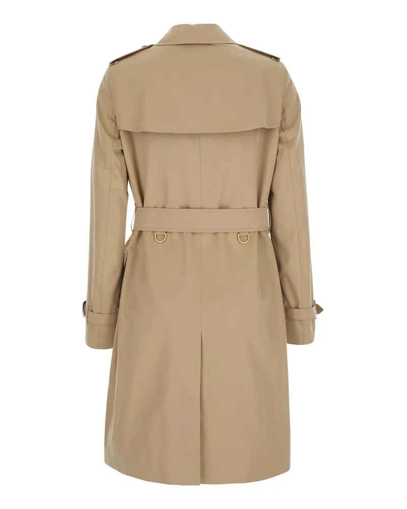 Burberry Kensington Trench Coat — Beige Beige