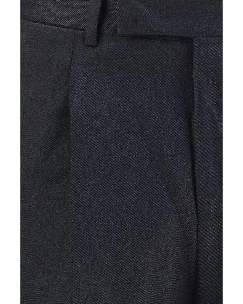 PT TORINO Men's Trousers Rebel Pants Lead Grey Fleece Wool (ovis Aries Gray