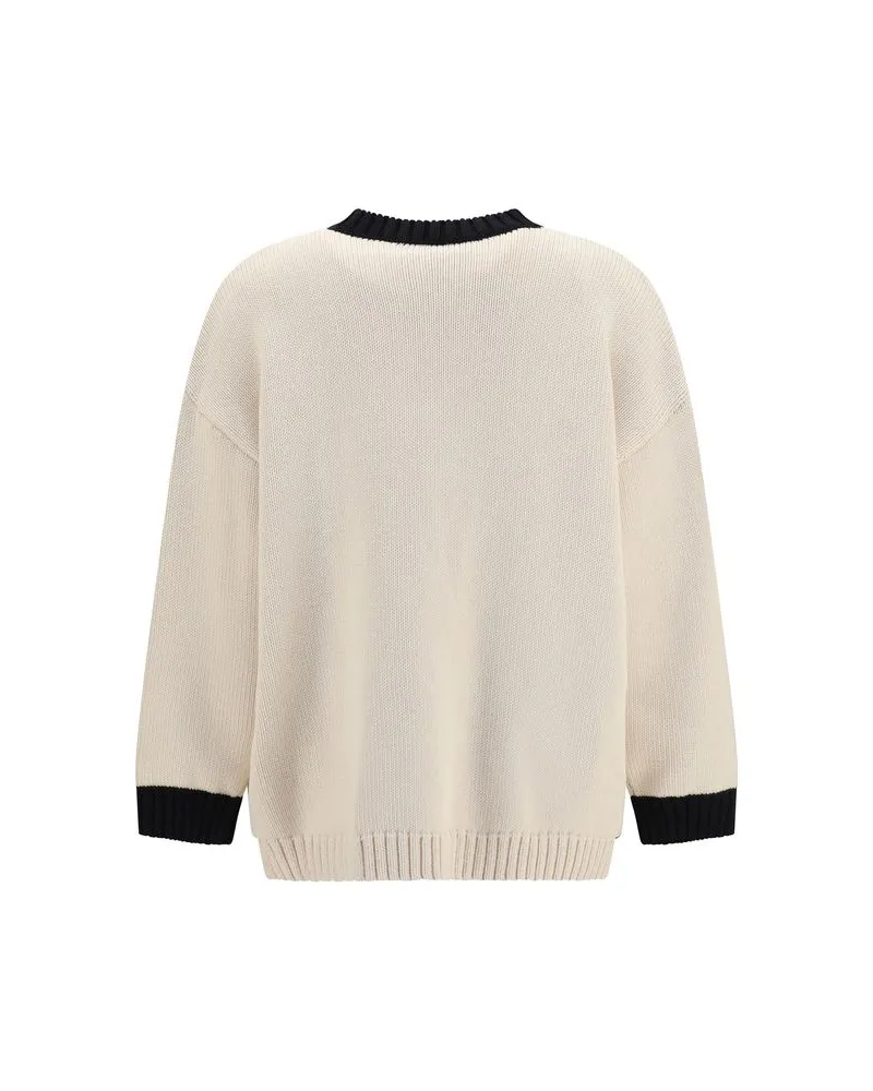 Valentino Garavani Women Beige Cotton Cardigan Clothing Beige