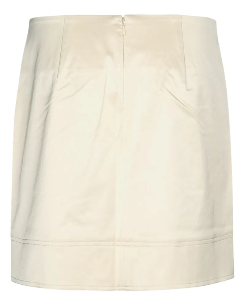 Totême Women's Crepe Mini Skirt Ecru Gonne Beige
