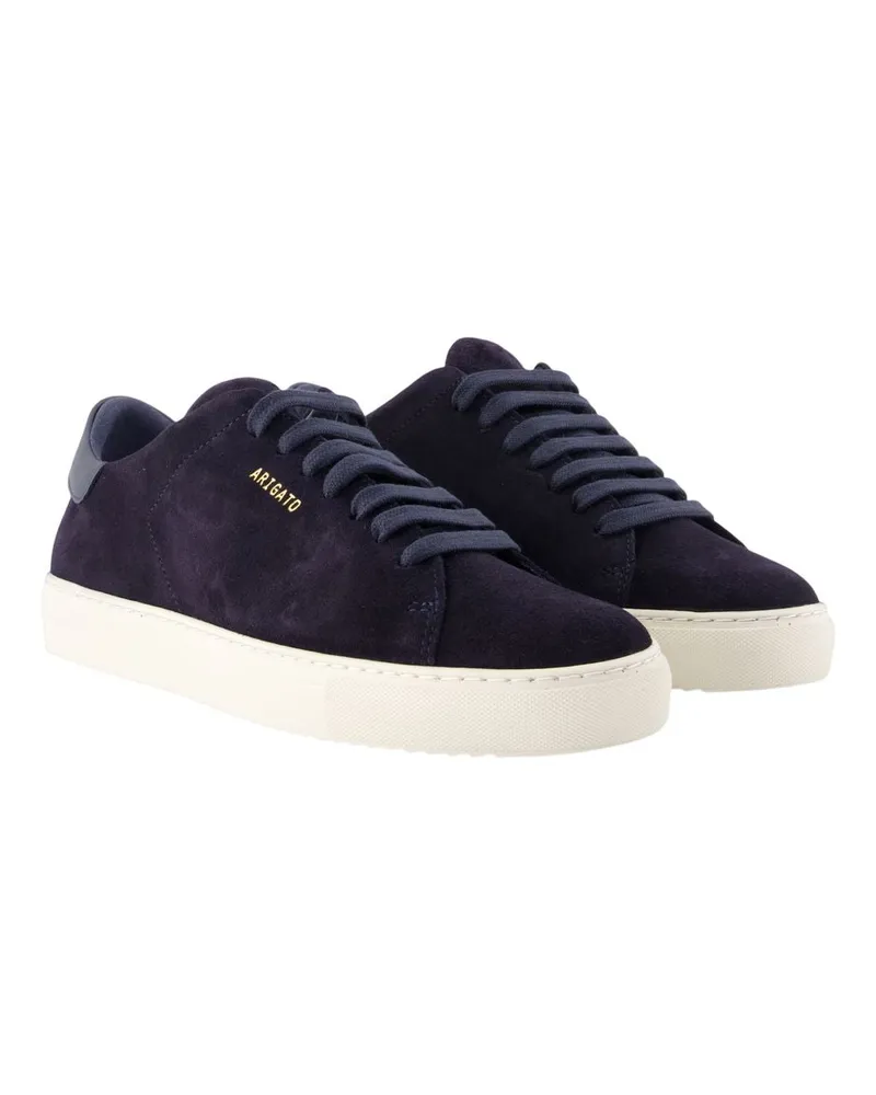 Axel Arigato Men's Clean 90 Sneakers -  Leather Blue Calfskin Shoes Navy