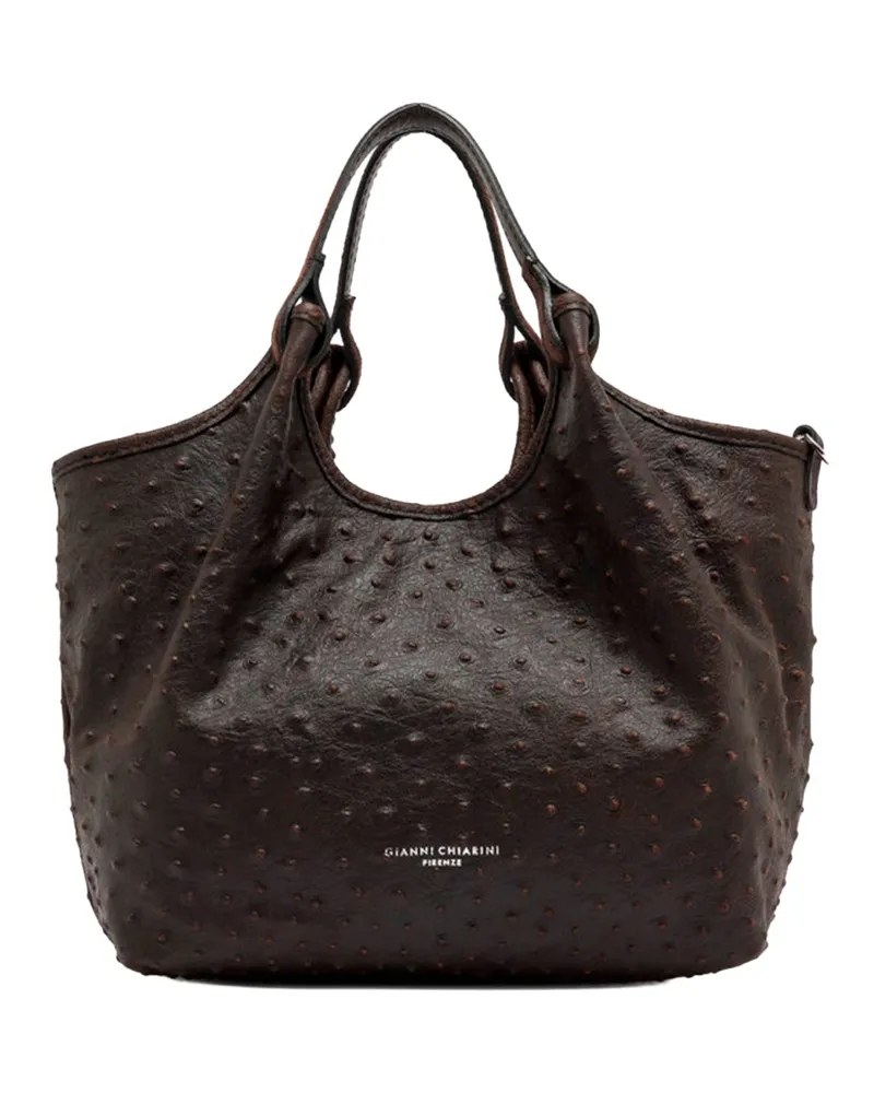 Gianni Chiarini Women's Leather Handbag Dua Espresso Handbags Hand Bags Brown