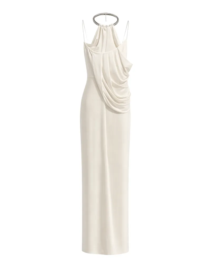 Amen Women's Dress Chalk White Acetate White
