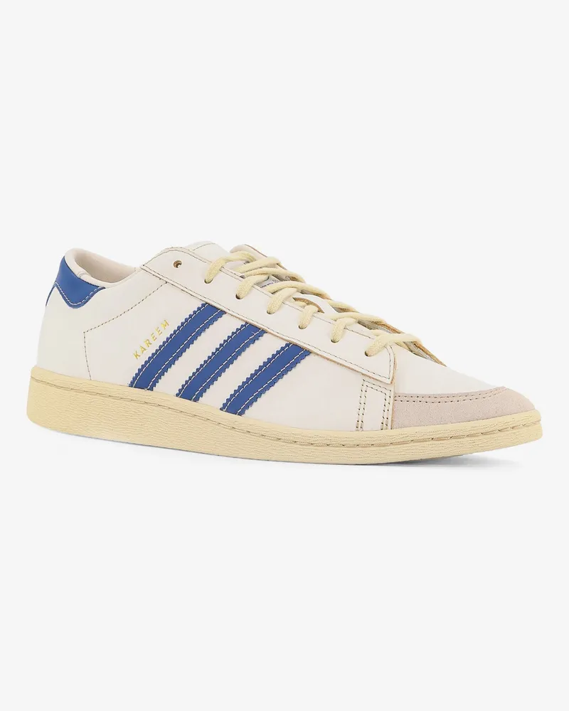 adidas Men's Chavarria Jabbar Dress Sneakers White Leather Trainers White
