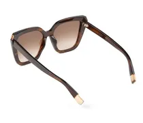 SFU978 Oversized Square-Frame Sunglasses — Brown