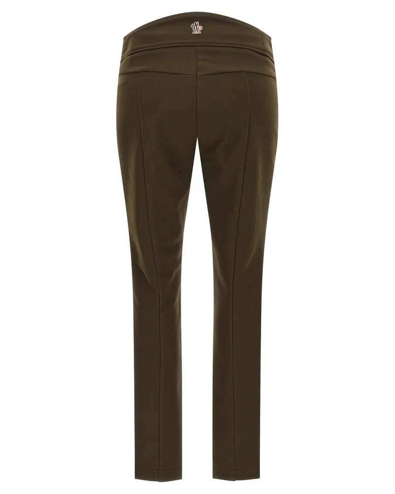 Moncler 4-Way Stretch Technical Twill Trousers — Olive Green Olive