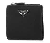 Men's Saffiano Leather Wallet Black Calfskin