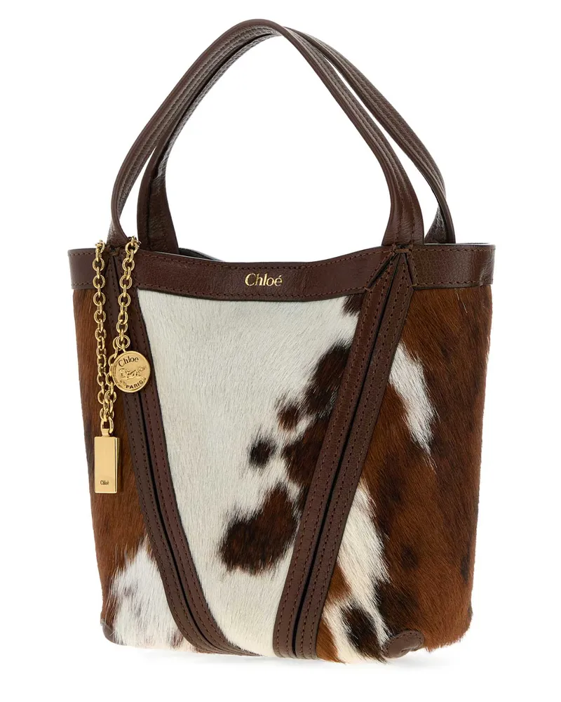 Chloé Leather Shoulder Bag — Brown Brown