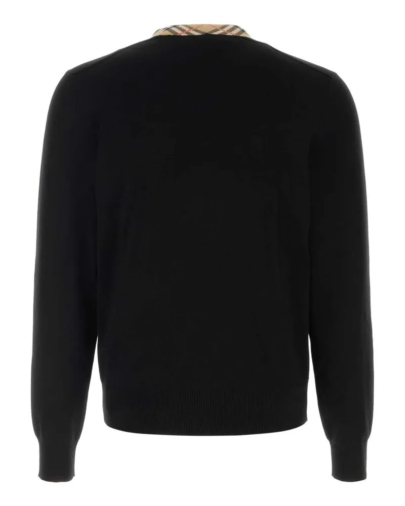 Burberry Men's Black Wool Sweater Exterior: Maglieria Black