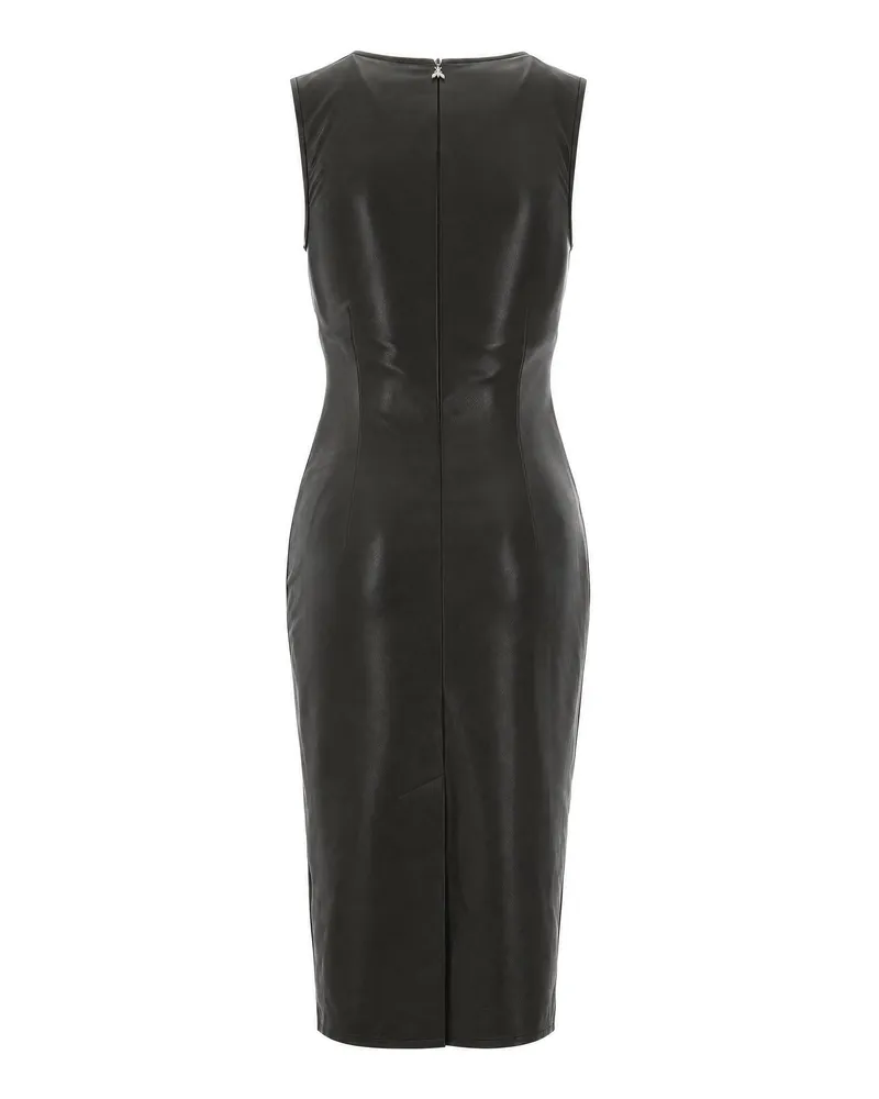 Patrizia Pepe Faux Leather Midi Dress — Green Green