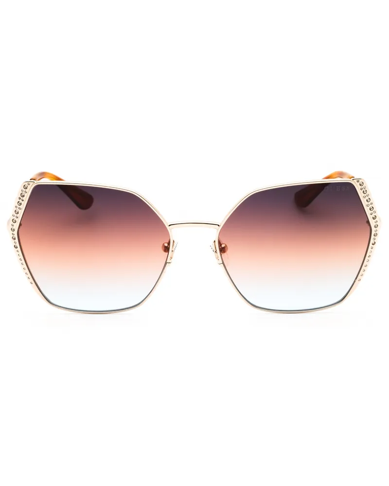 Guess Women's Gu7843-S Sunglasses Rose Gold Rose