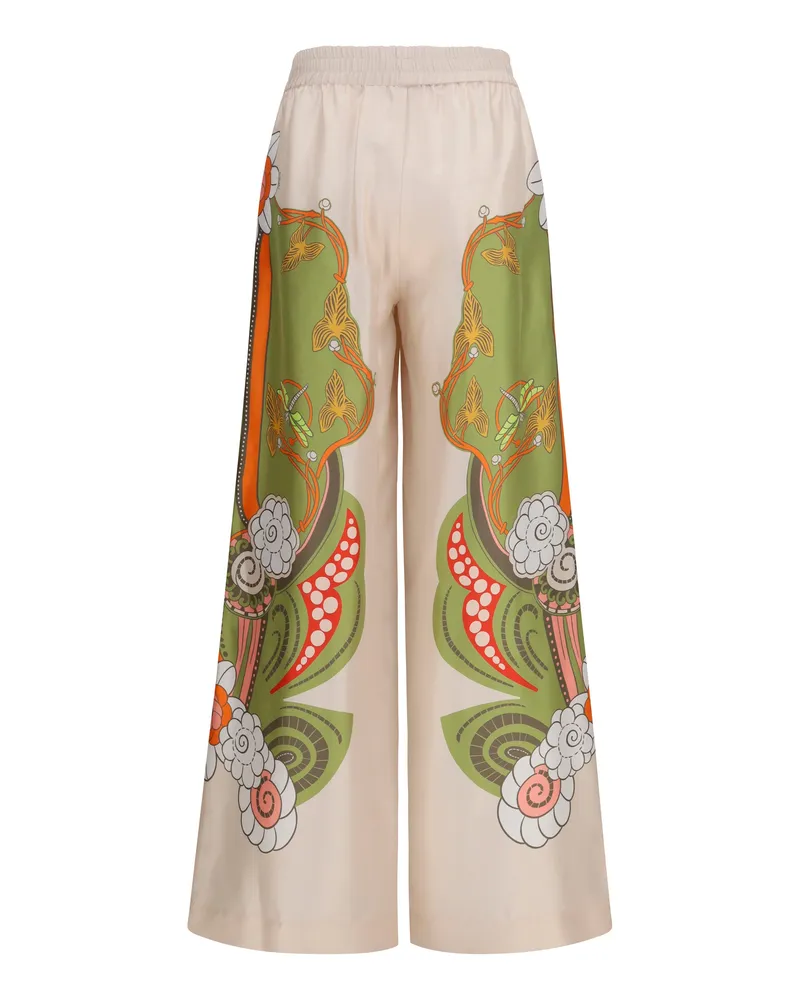 La DoubleJ Women Printed Silk Palazzo Pants Ambrosia Placée Trousers Ambrosia